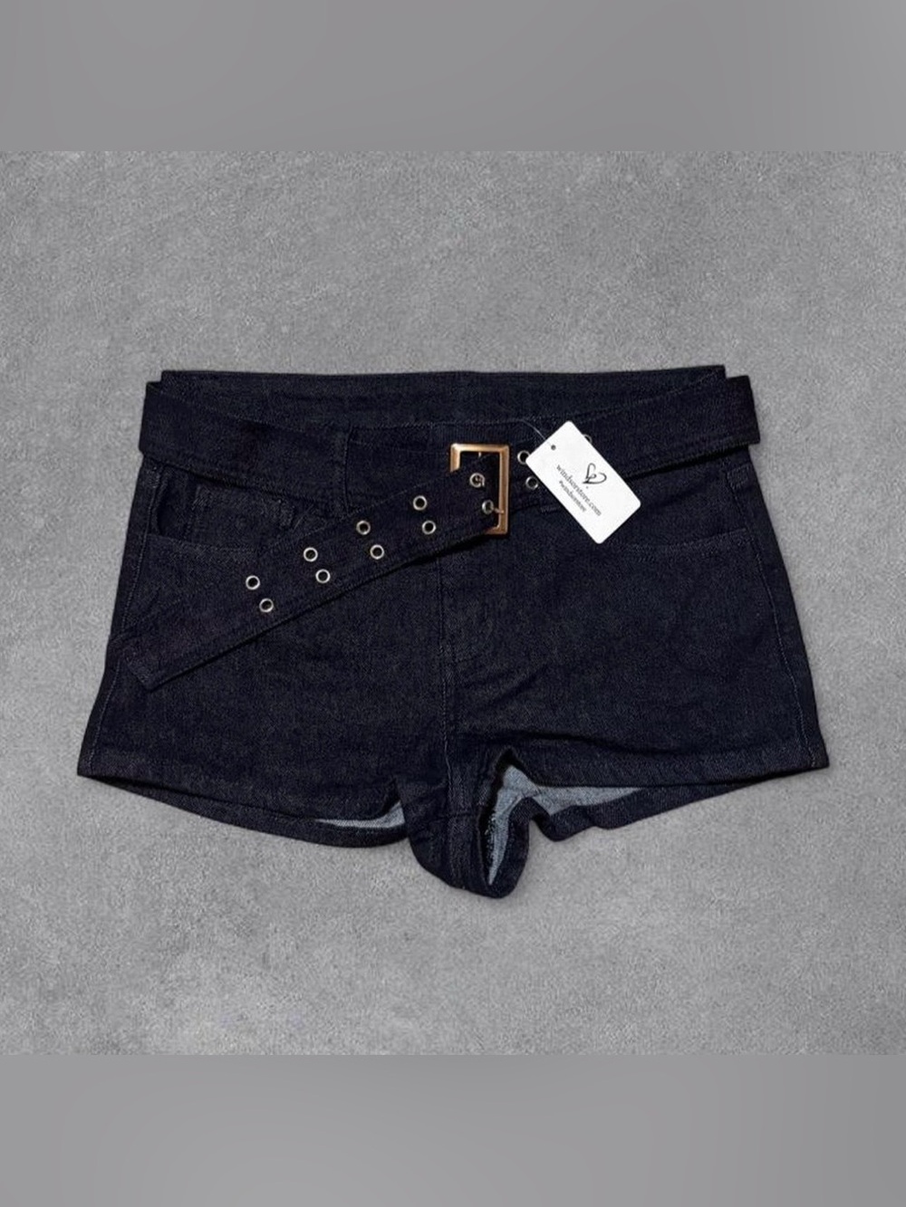 Windsor Dark Denim Mini Shorts